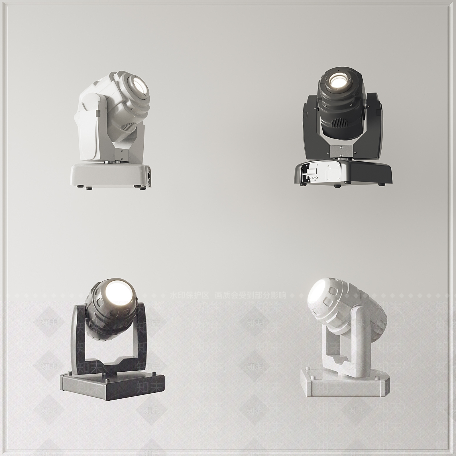 现代舞台灯3D模型下载【ID:1101787299】