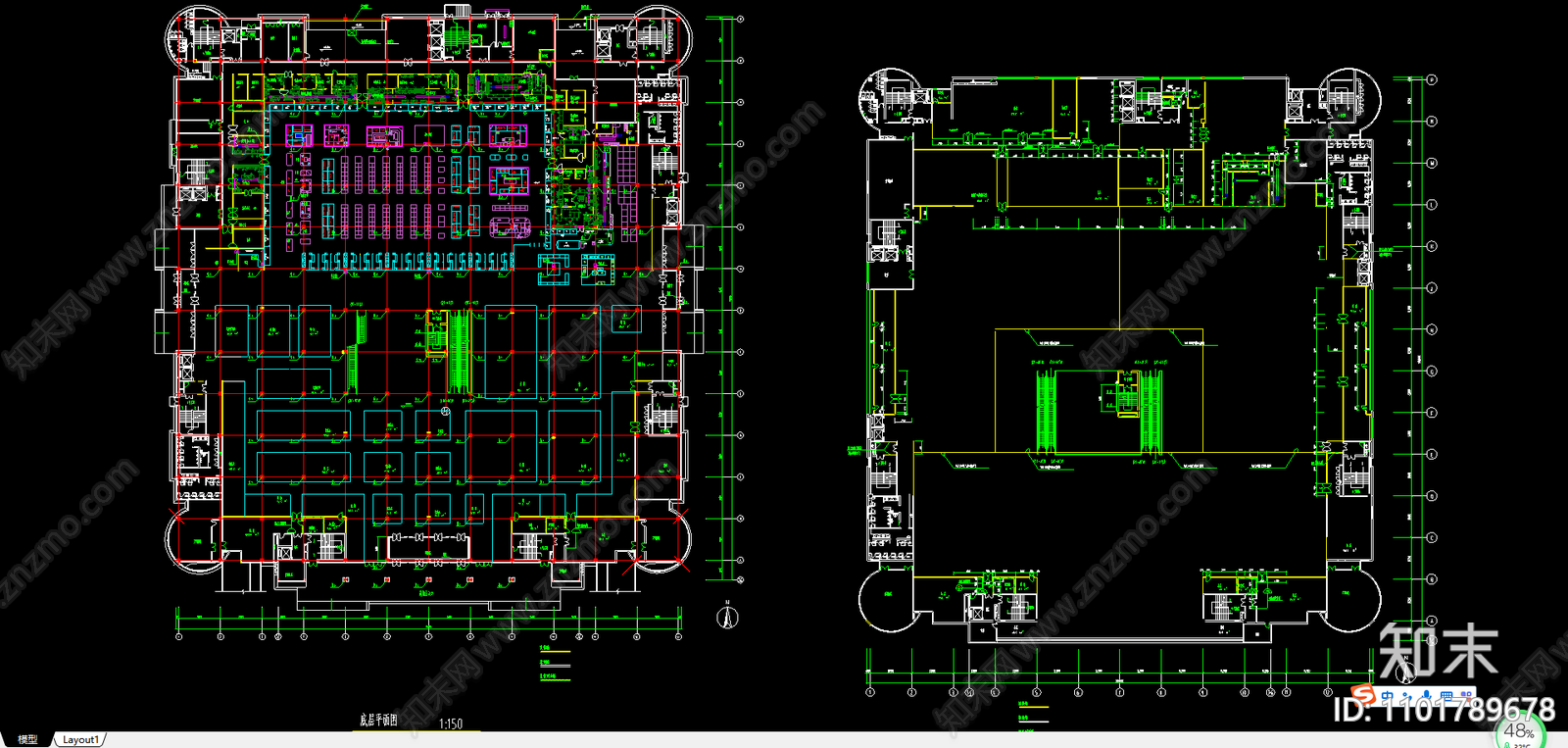 藏式宾馆建筑施工图施工图下载【ID:1101789678】