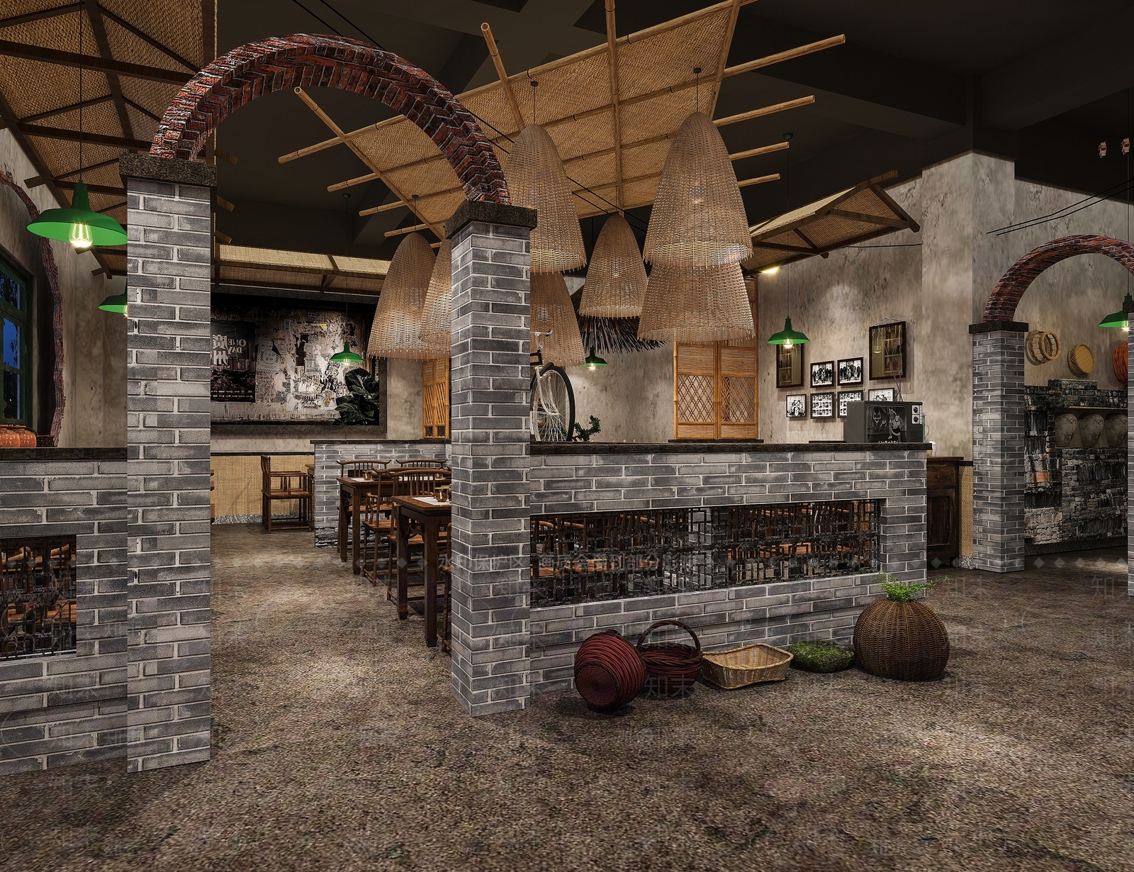 中式火锅店3D模型下载【ID:1101793395】