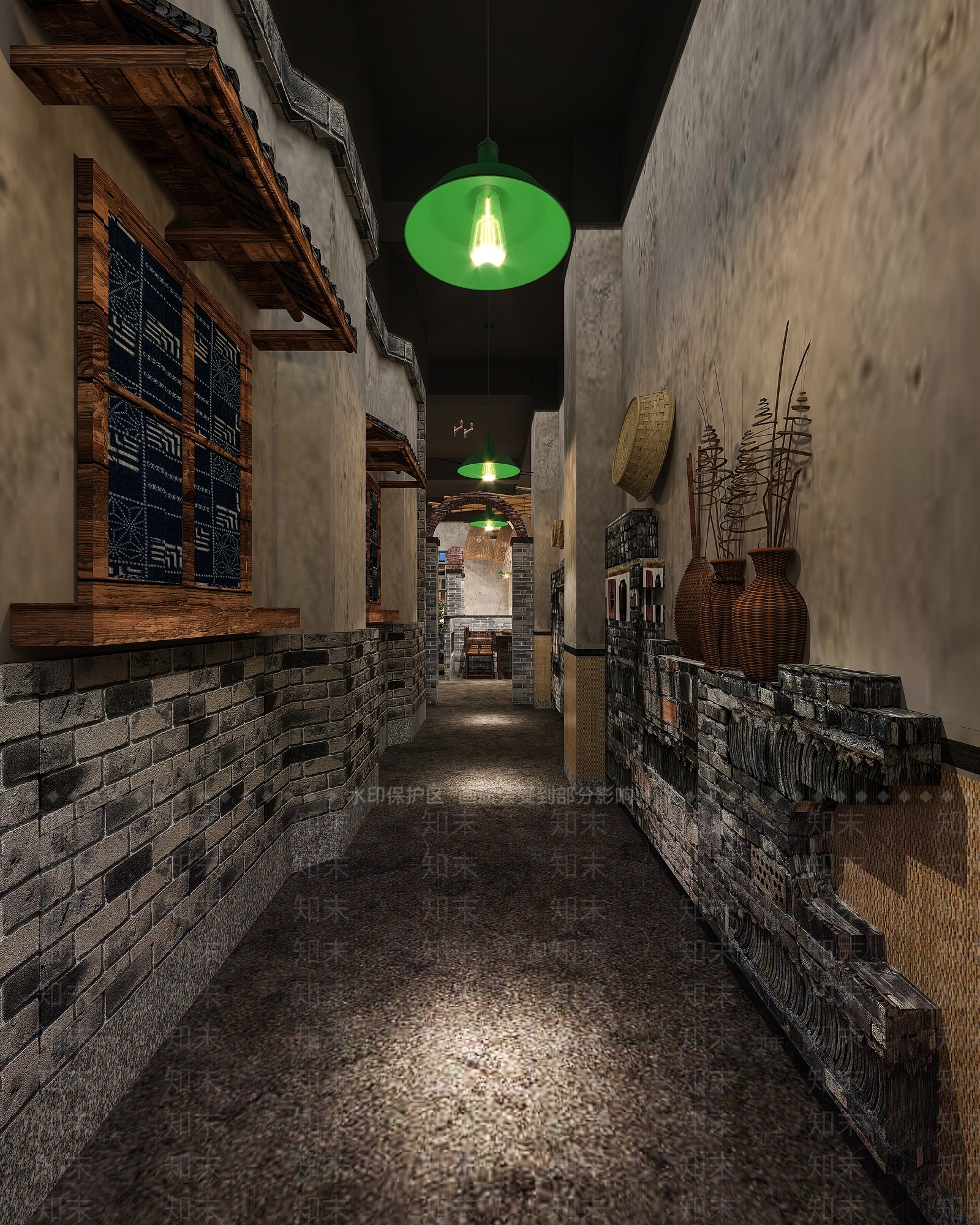 中式火锅店3D模型下载【ID:1101793395】