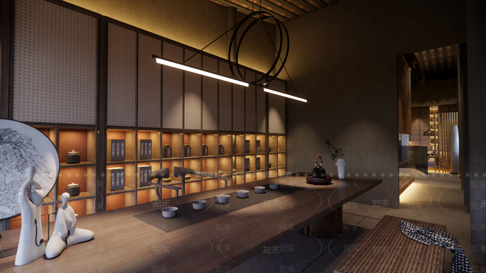 现代茶叶店SU模型下载【ID:1101837972】