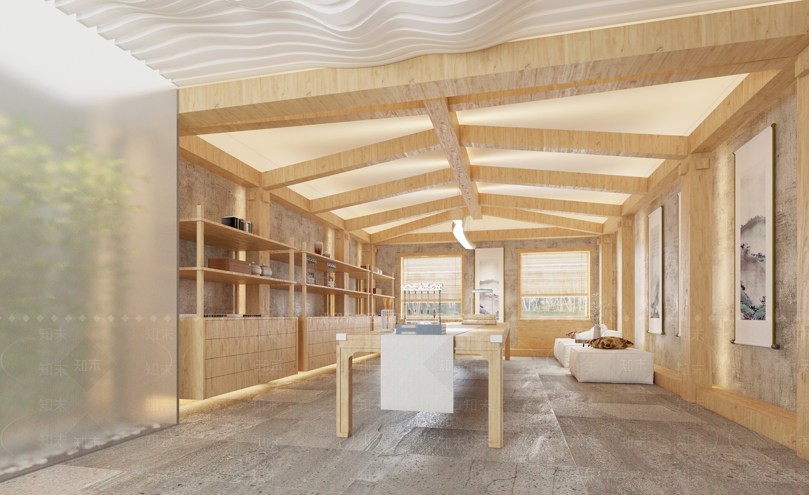 新中式老年活动中心3D模型下载【ID:1101818066】