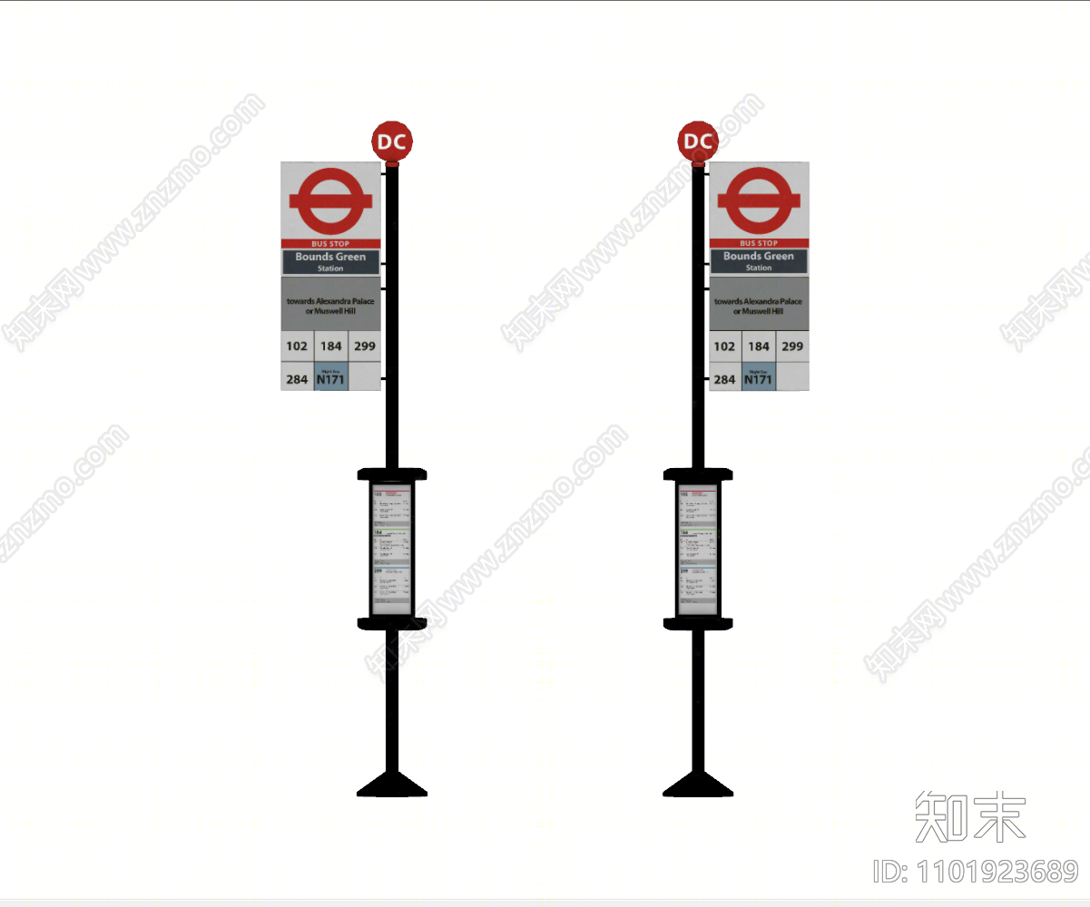 现代指示牌SU模型下载【ID:1101923689】