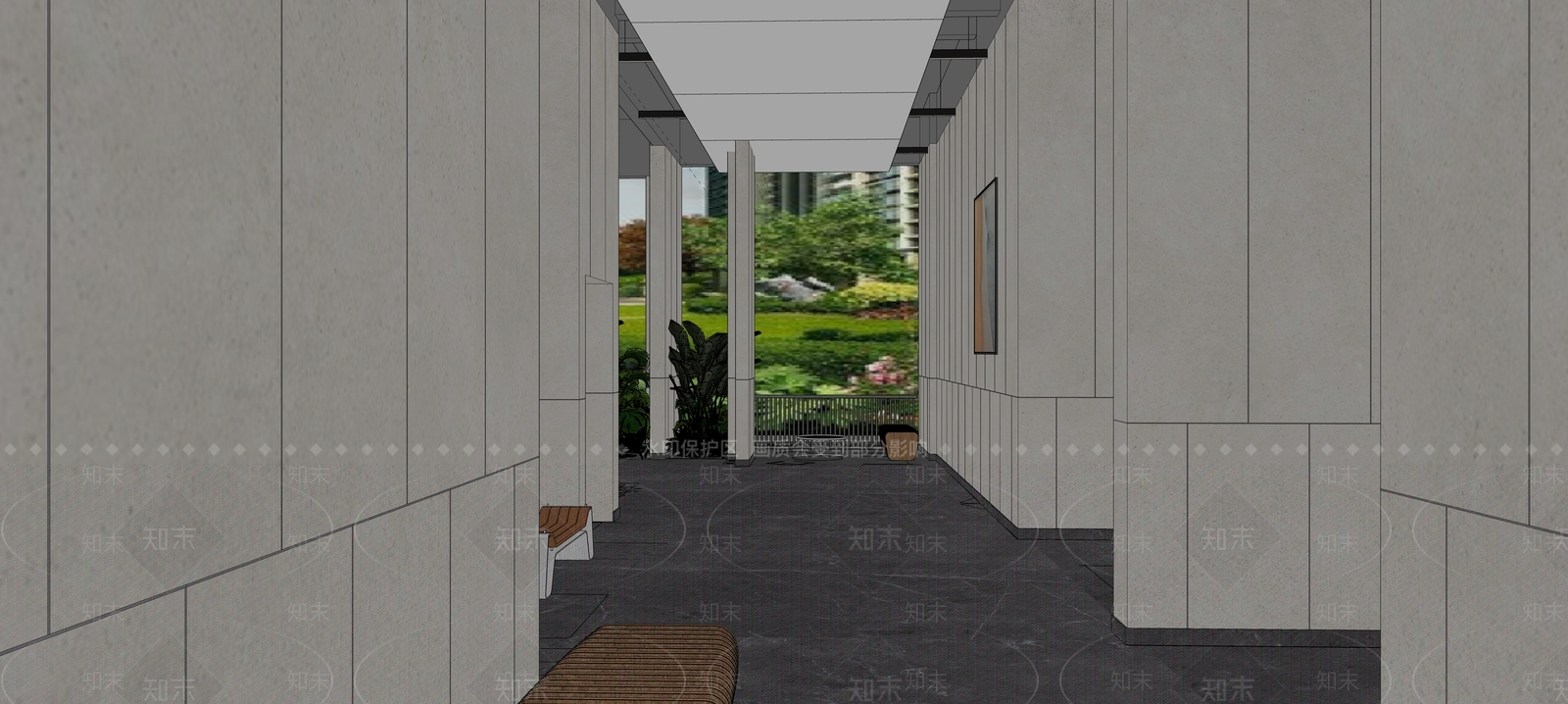 现代办公娱乐区SU模型下载【ID:1101851296】