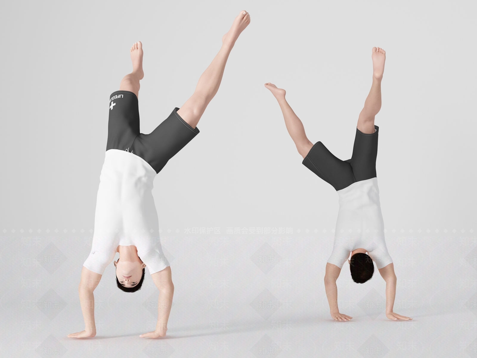 现代翻跟头男人3D模型下载【ID:1101861602】