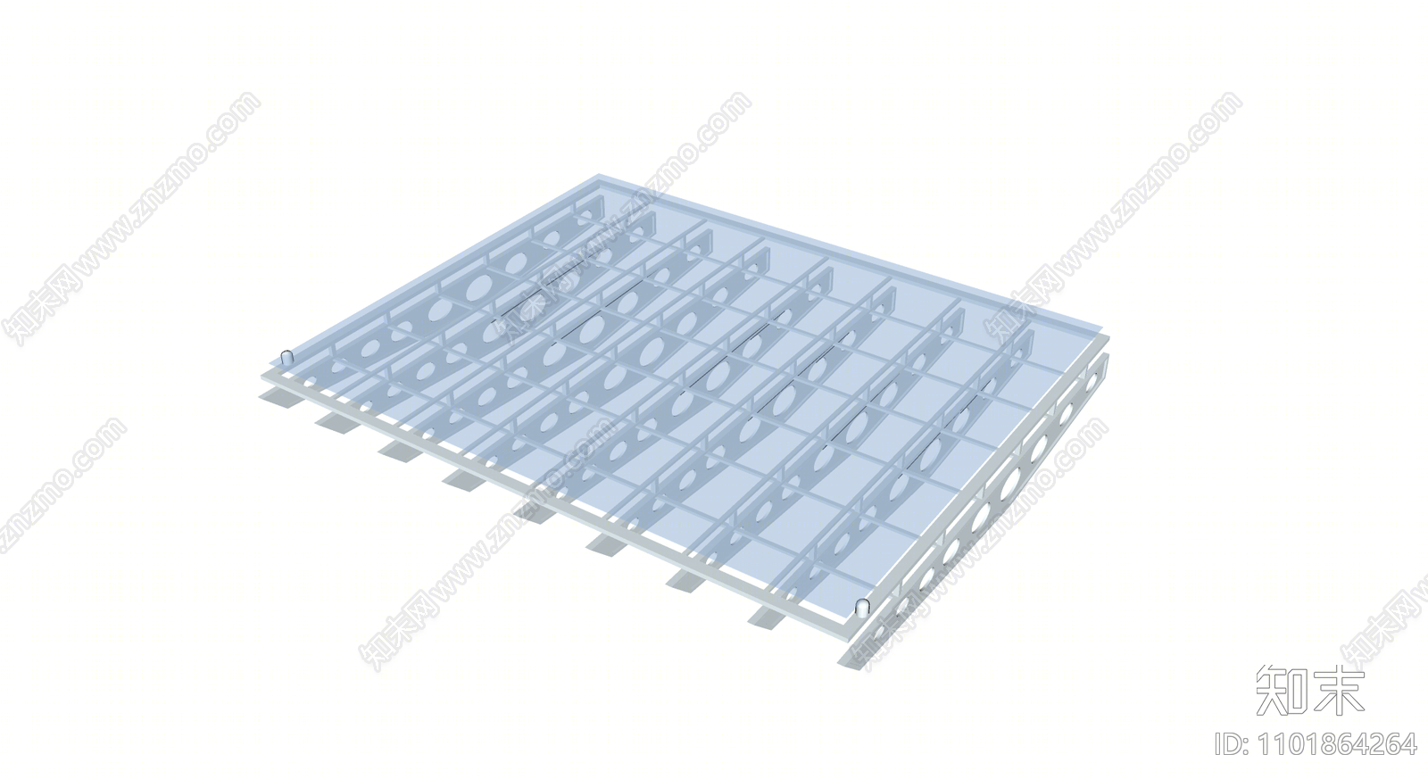 现代玻璃遮阳棚SU模型下载【ID:1101864264】