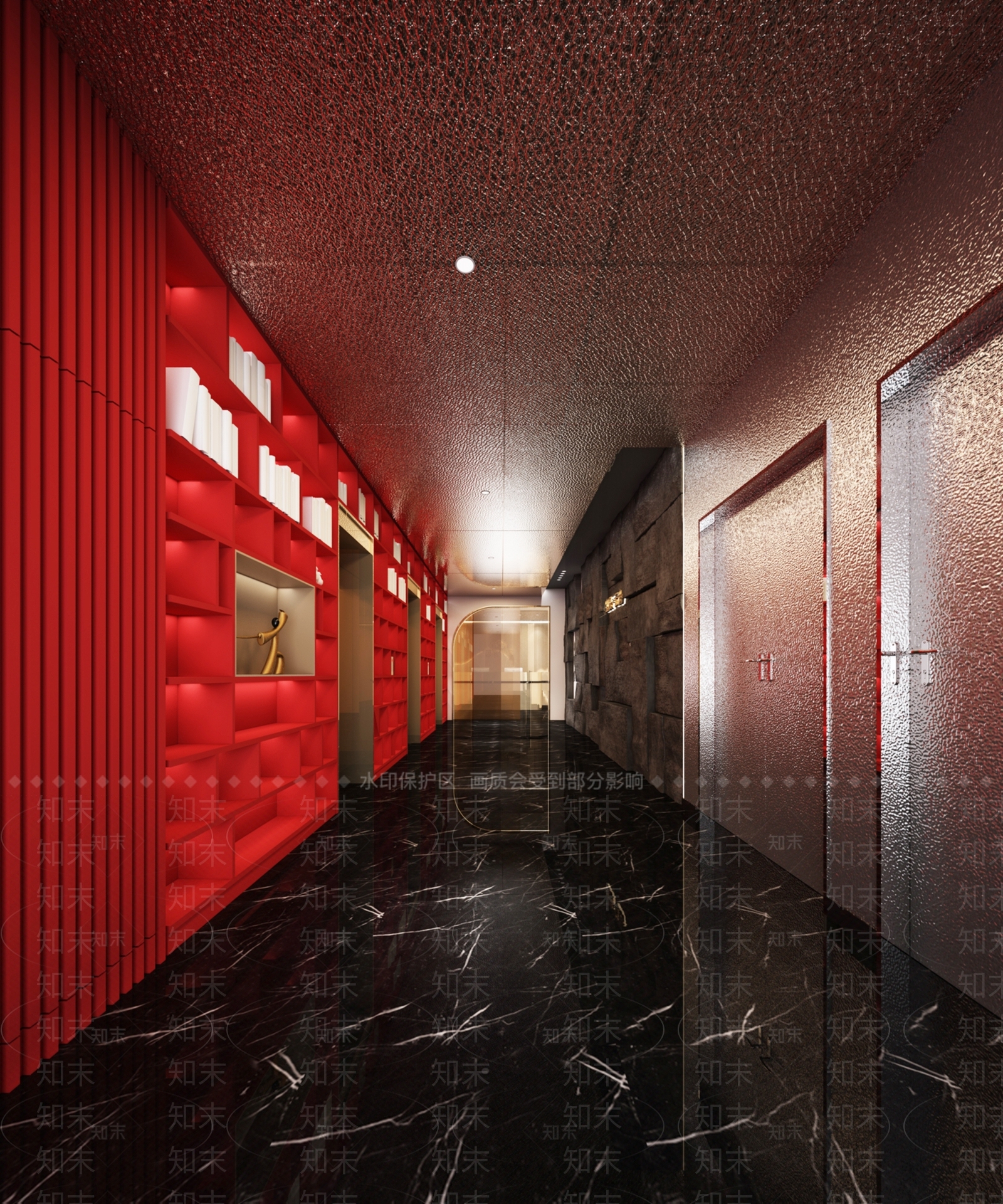 现代酒店电梯间3D模型下载【ID:1101865221】