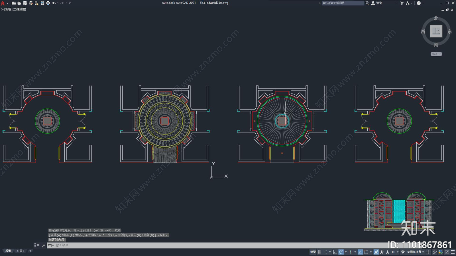 五星级酒店套房中厅施工图下载【ID:1101867861】