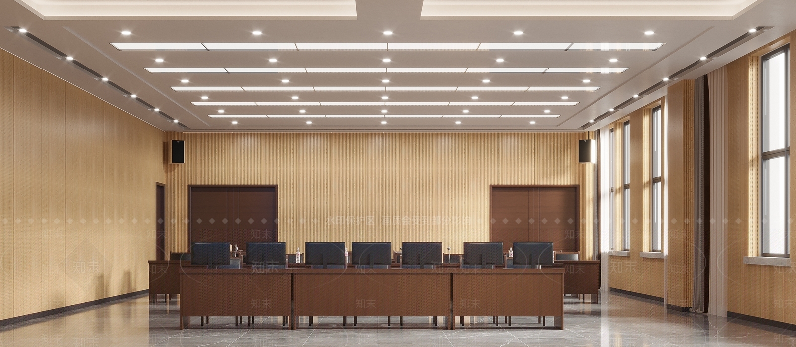 现代指挥大厅3D模型下载【ID:1101868630】
