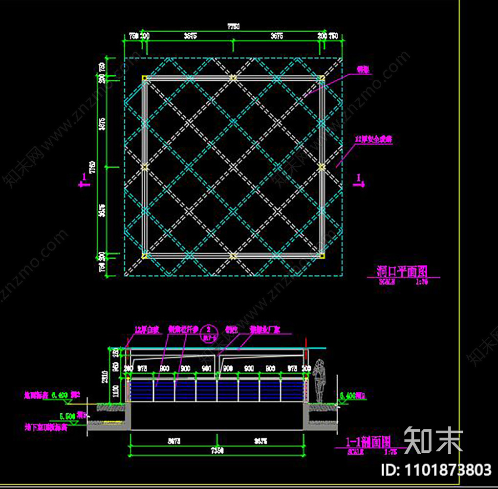 13套屋顶花园CADcad施工图下载【ID:1101873803】