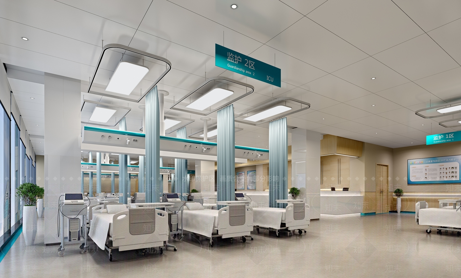 现代医院病床3D模型下载【ID:1101875687】