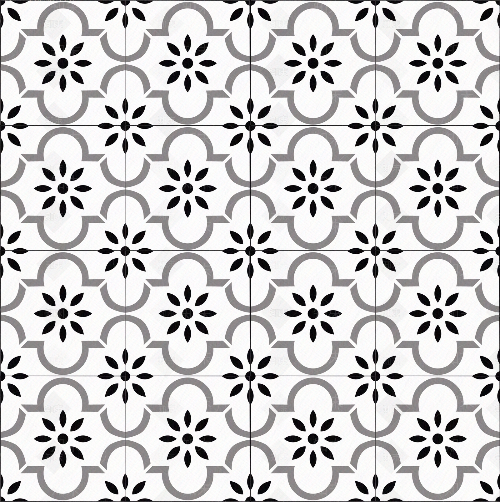 北欧花砖贴图下载【ID:1101878039】