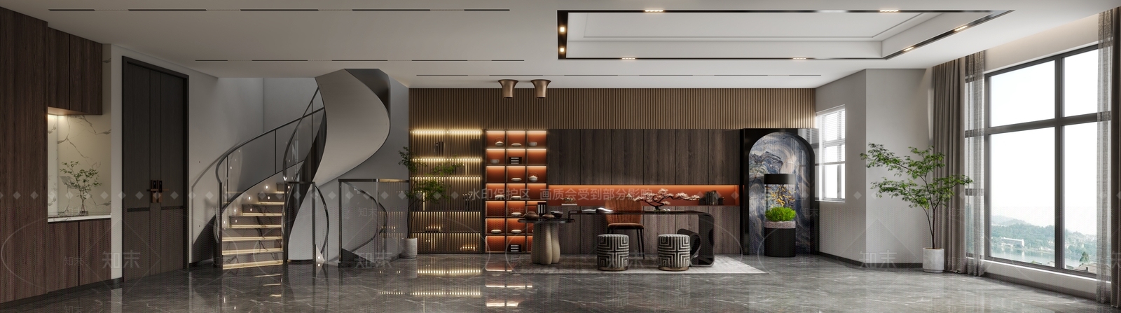 现代总裁办公室3D模型下载【ID:1101886607】