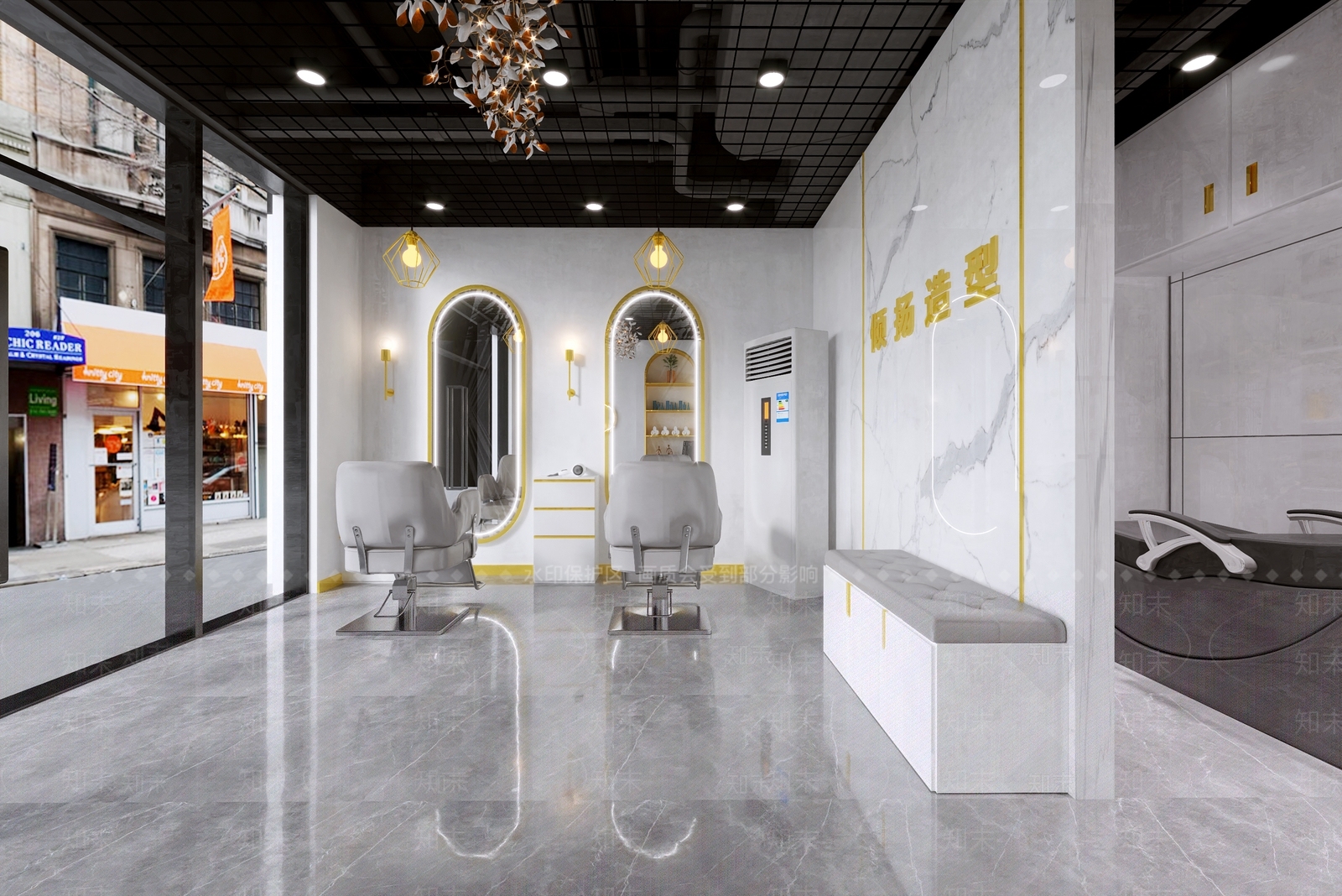 现代理发店3D模型下载【ID:1101886870】