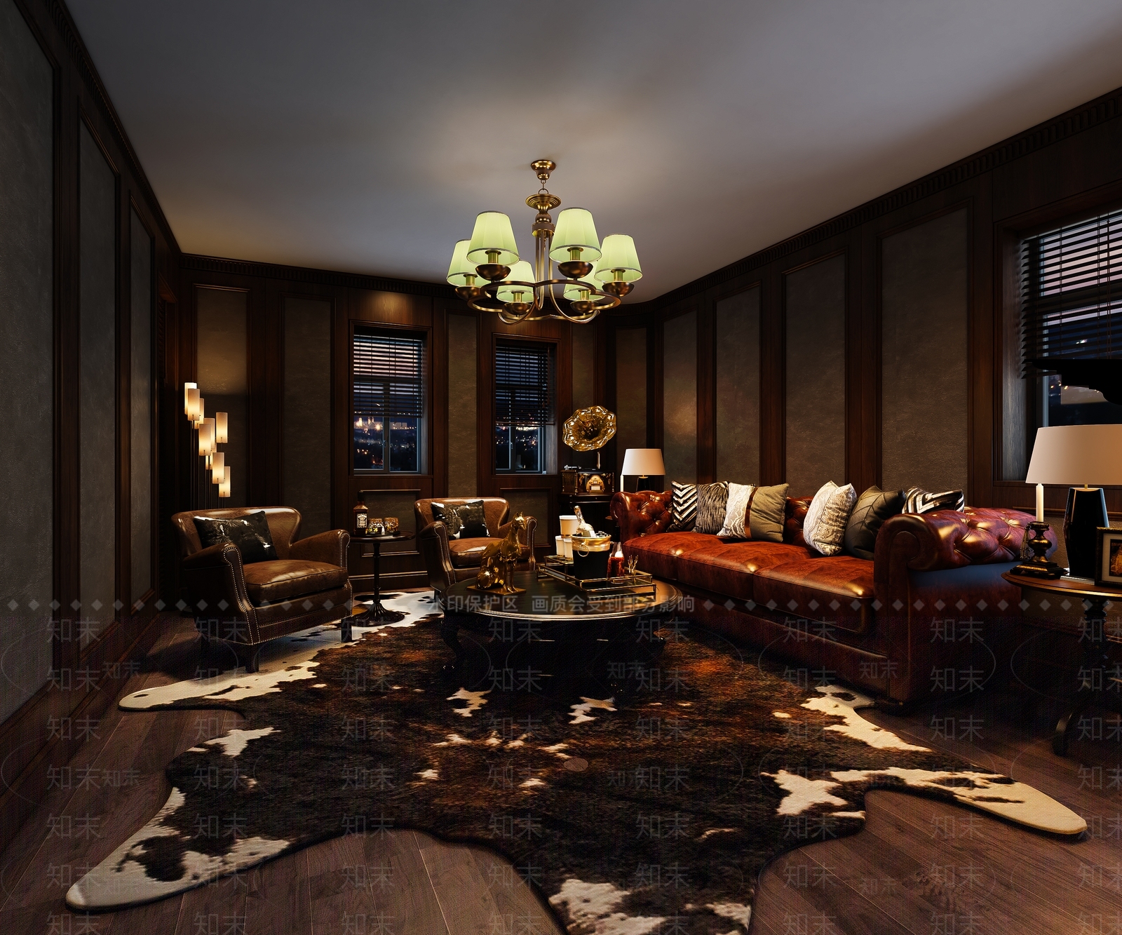 简欧品酒室酒窖3D模型下载【ID:1101893421】