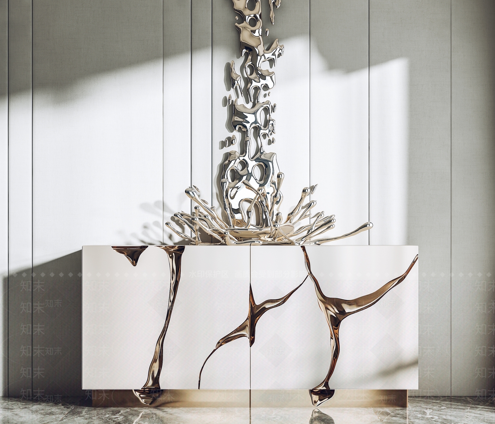 现代玄关柜3D模型下载【ID:1101896127】