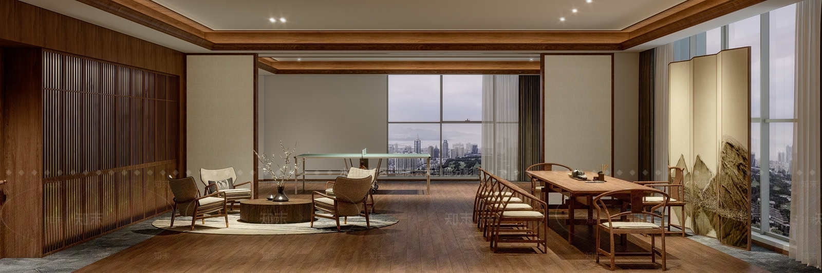 新中式茶室3D模型下载【ID:1101897724】