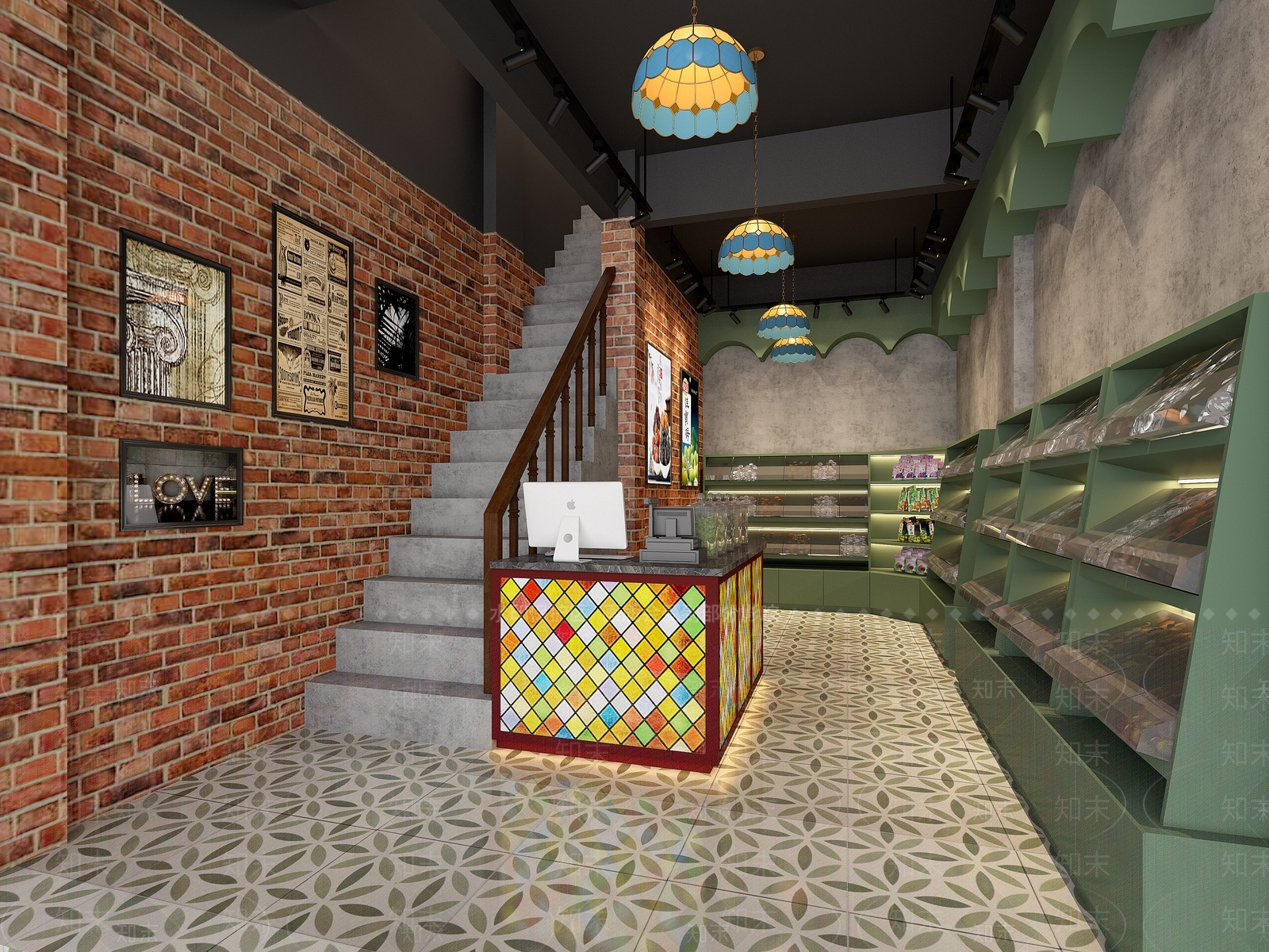 工业风零食店3D模型下载【ID:1101909349】
