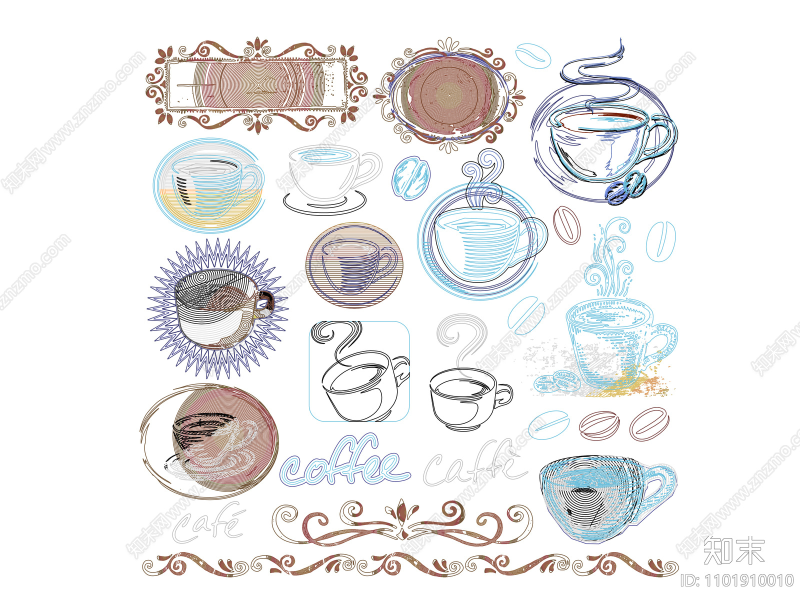 大师必选网红咖啡店施工图下载【ID:1101910010】