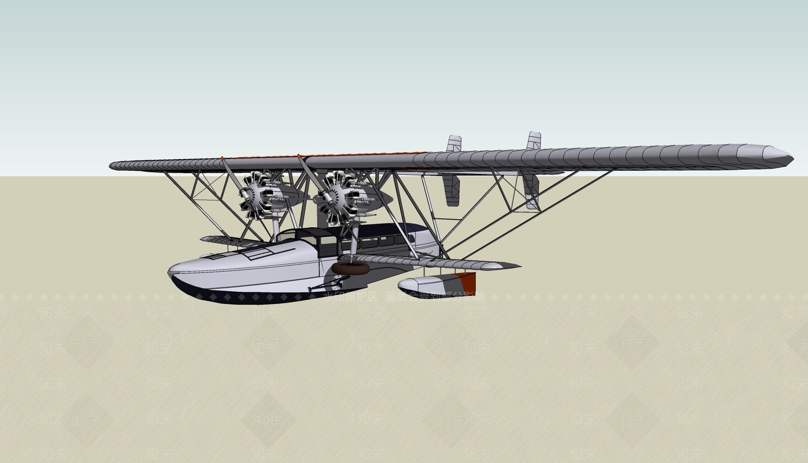 现代航空SU模型下载【ID:1101914845】