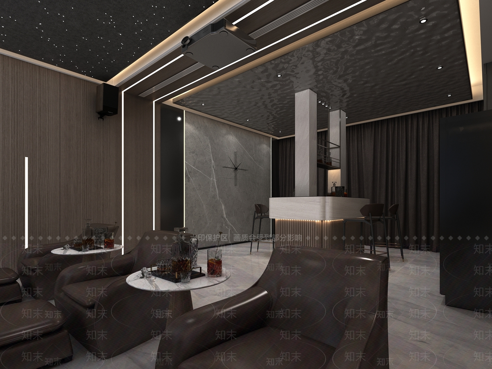 现代家居影音室3D模型下载【ID:1101916886】
