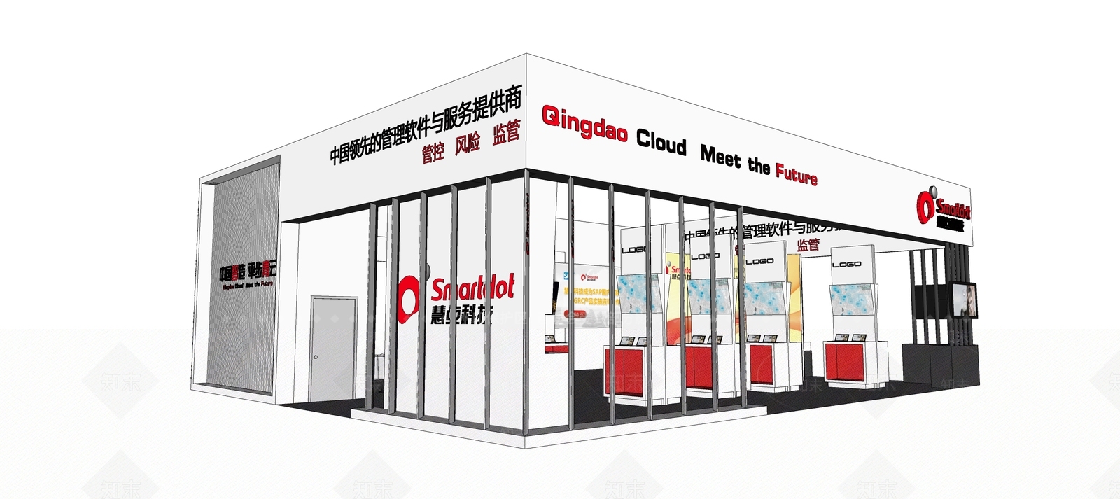 现代商业展厅SU模型下载【ID:1101917954】
