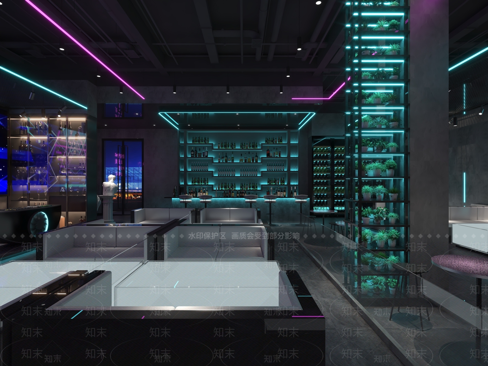 工业风酒吧3D模型下载【ID:1101921253】