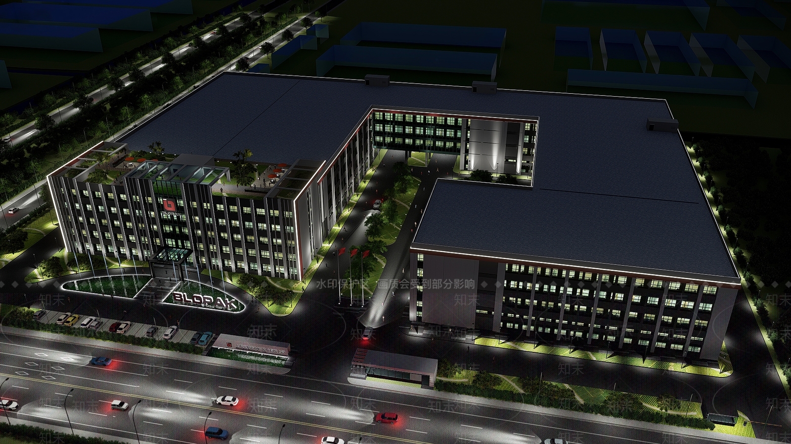 现代工业园区SU模型下载【ID:1101922449】