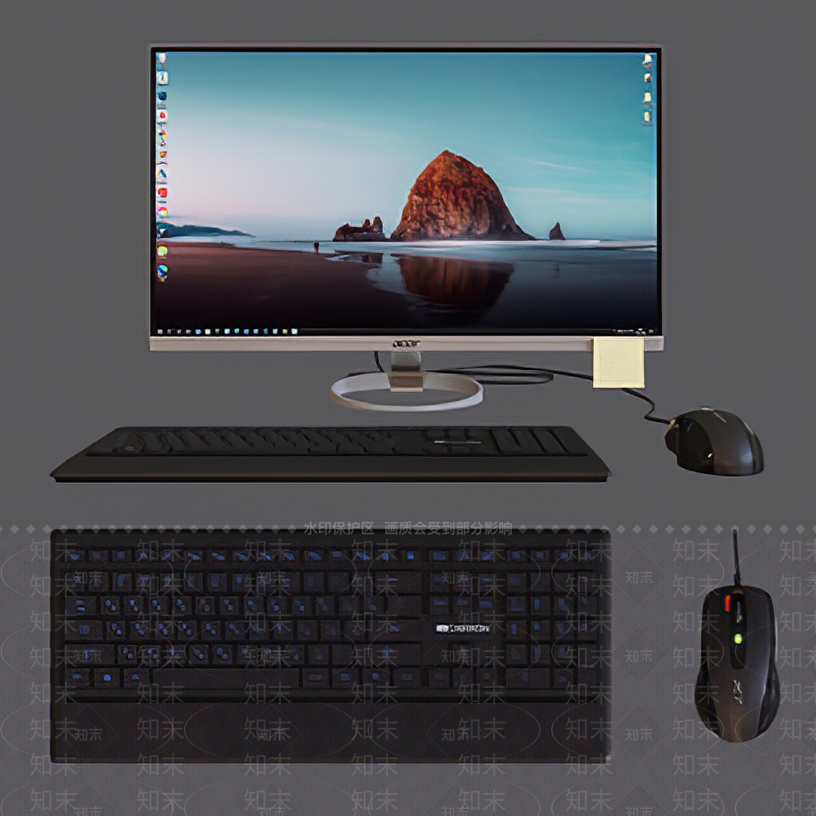 现代显示器SU模型下载【ID:1101930720】
