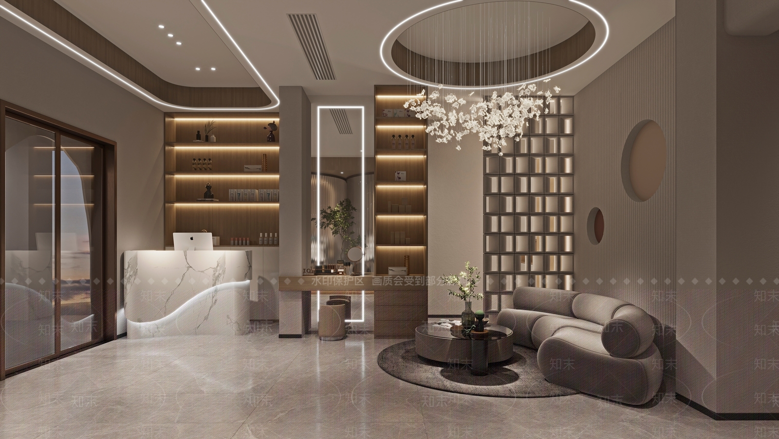 现代美容院3D模型下载【ID:1101932148】