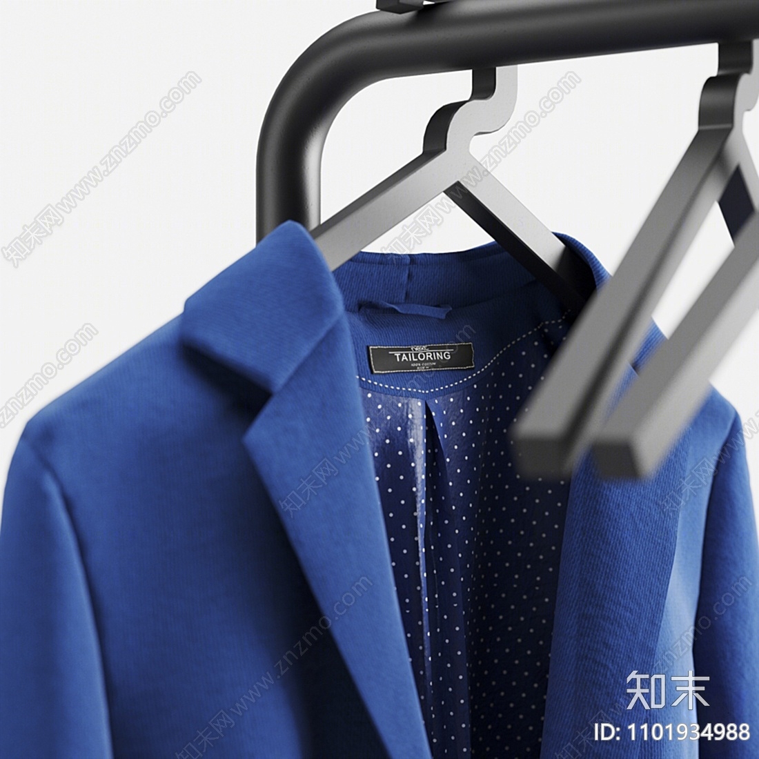 现代服装衣架3D模型下载【ID:1101934988】