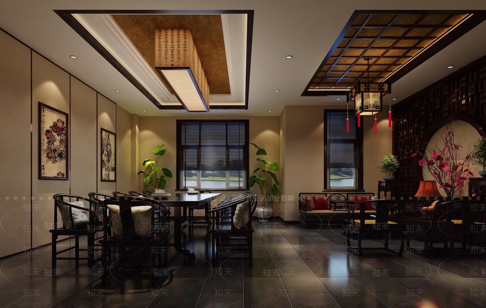 中式茶馆3D模型下载【ID:1101948768】