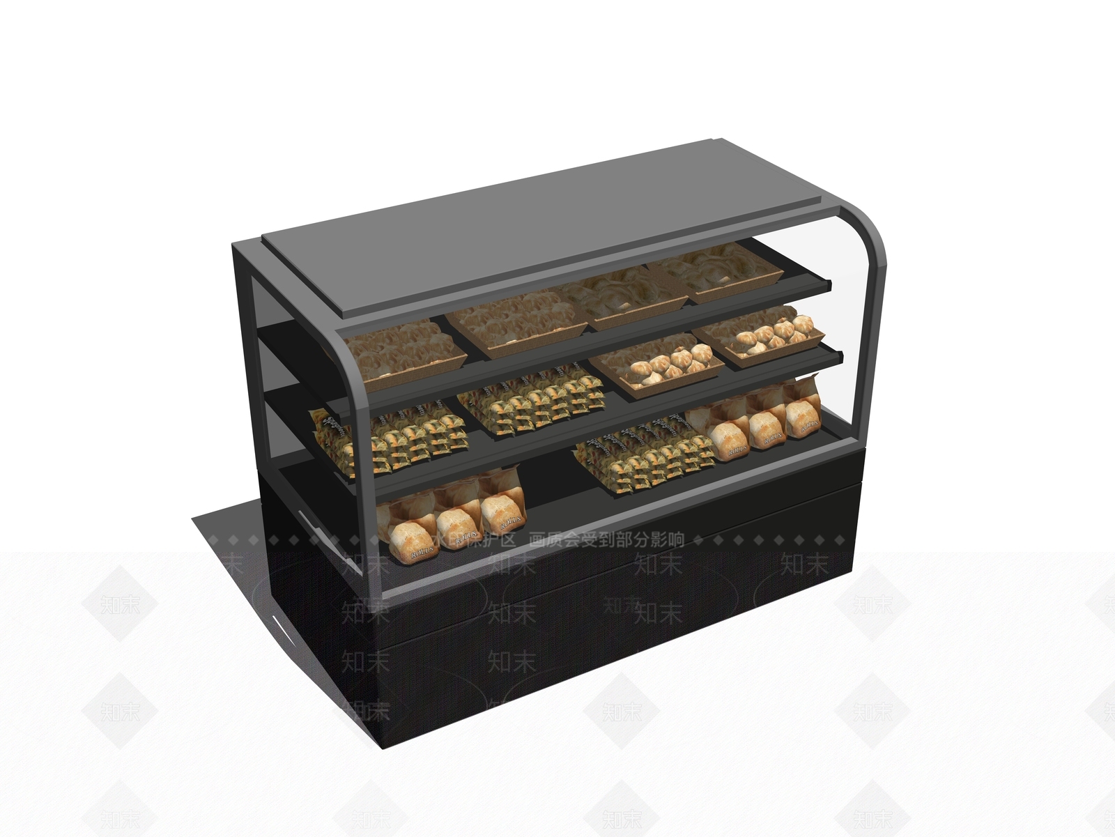 现代蛋糕柜SU模型下载【ID:1101961701】