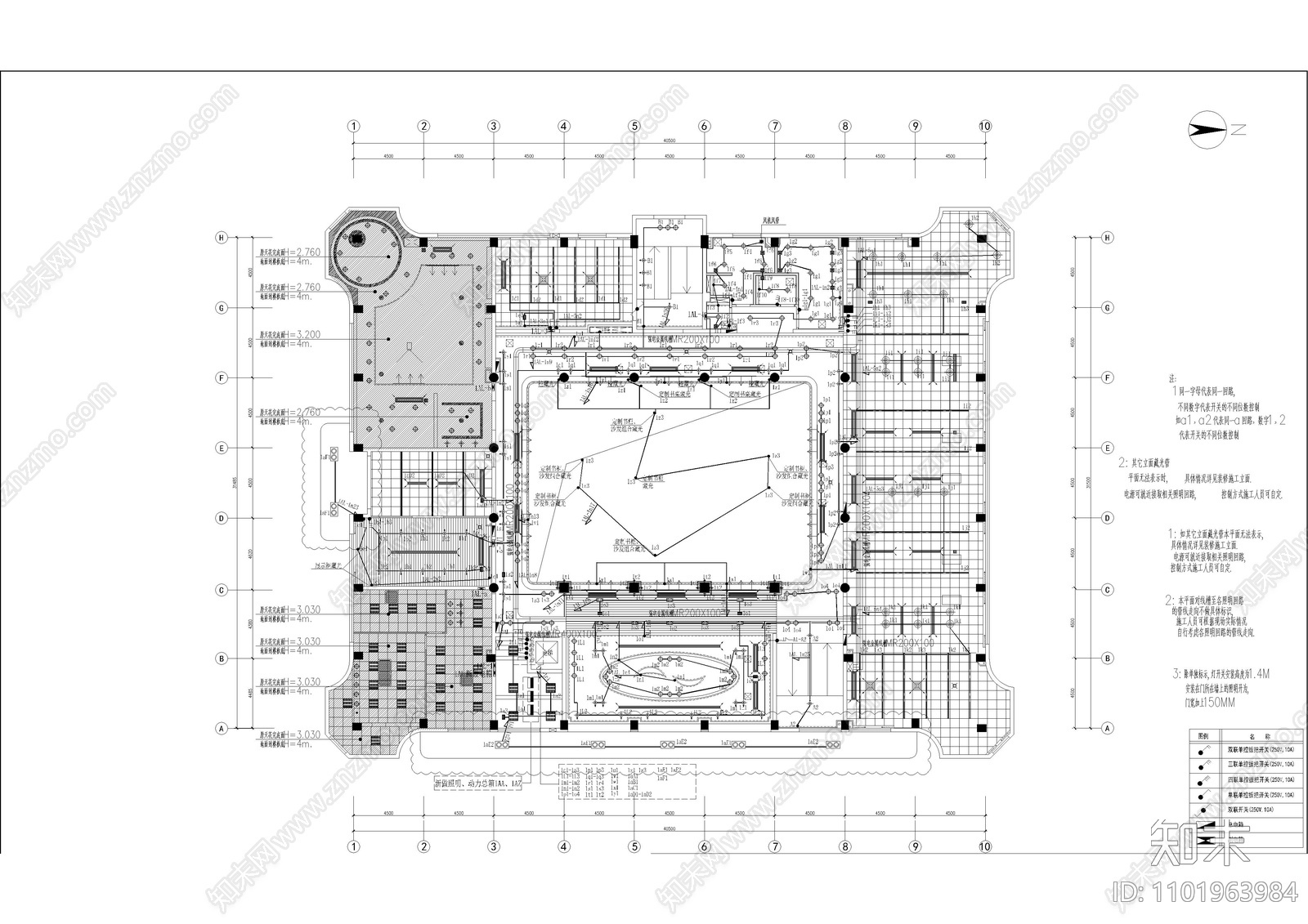 中大图书馆整栋强电平面图施工图下载【ID:1101963984】