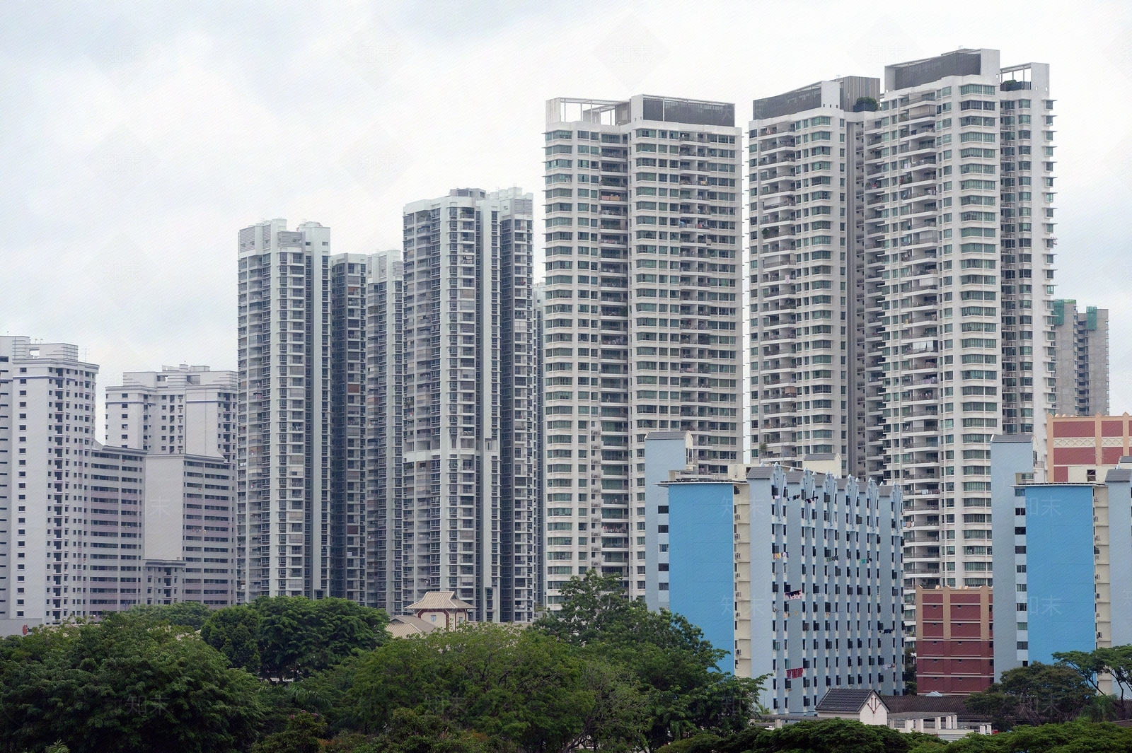 小区住宅建筑窗景图贴图下载【ID:1101969204】