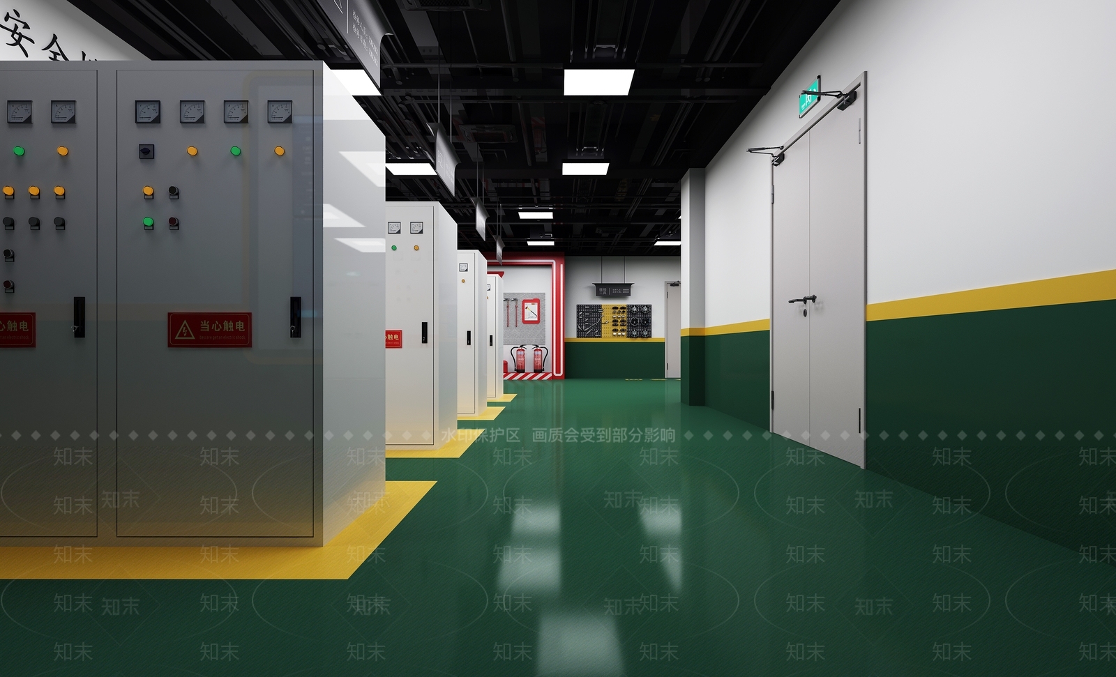 现代配电间3D模型下载【ID:1101970639】