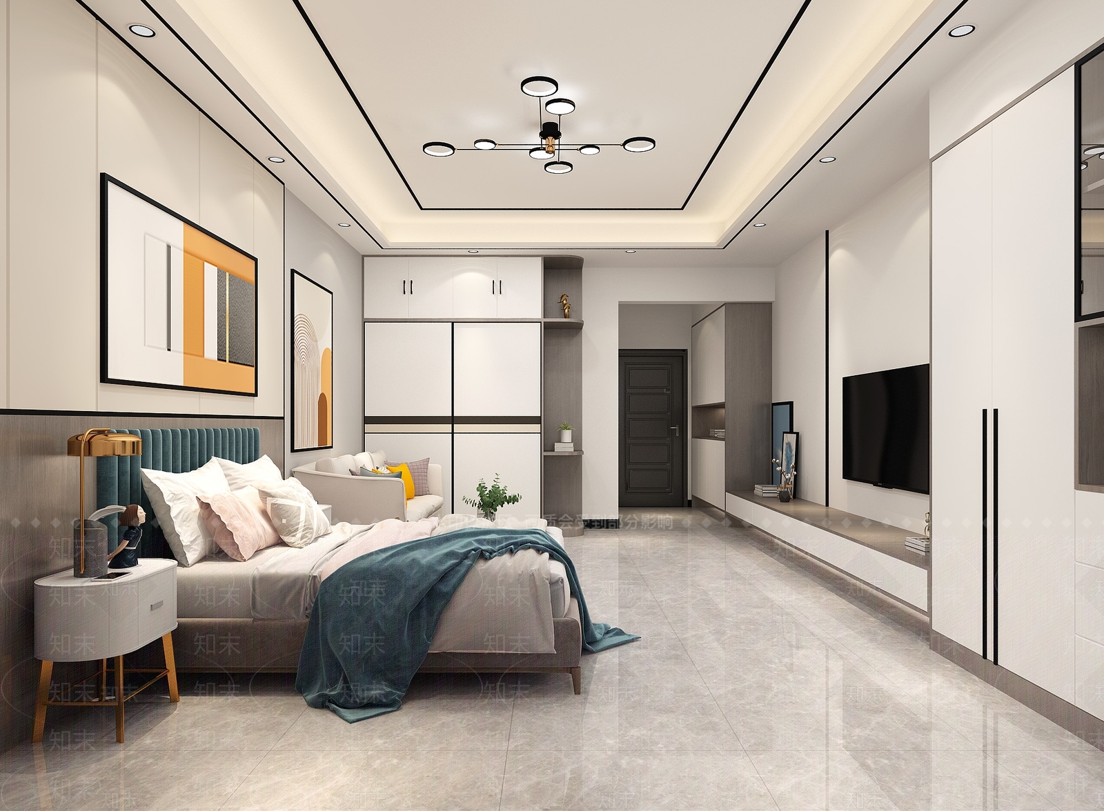 现代单身公寓3D模型下载【ID:1101984669】