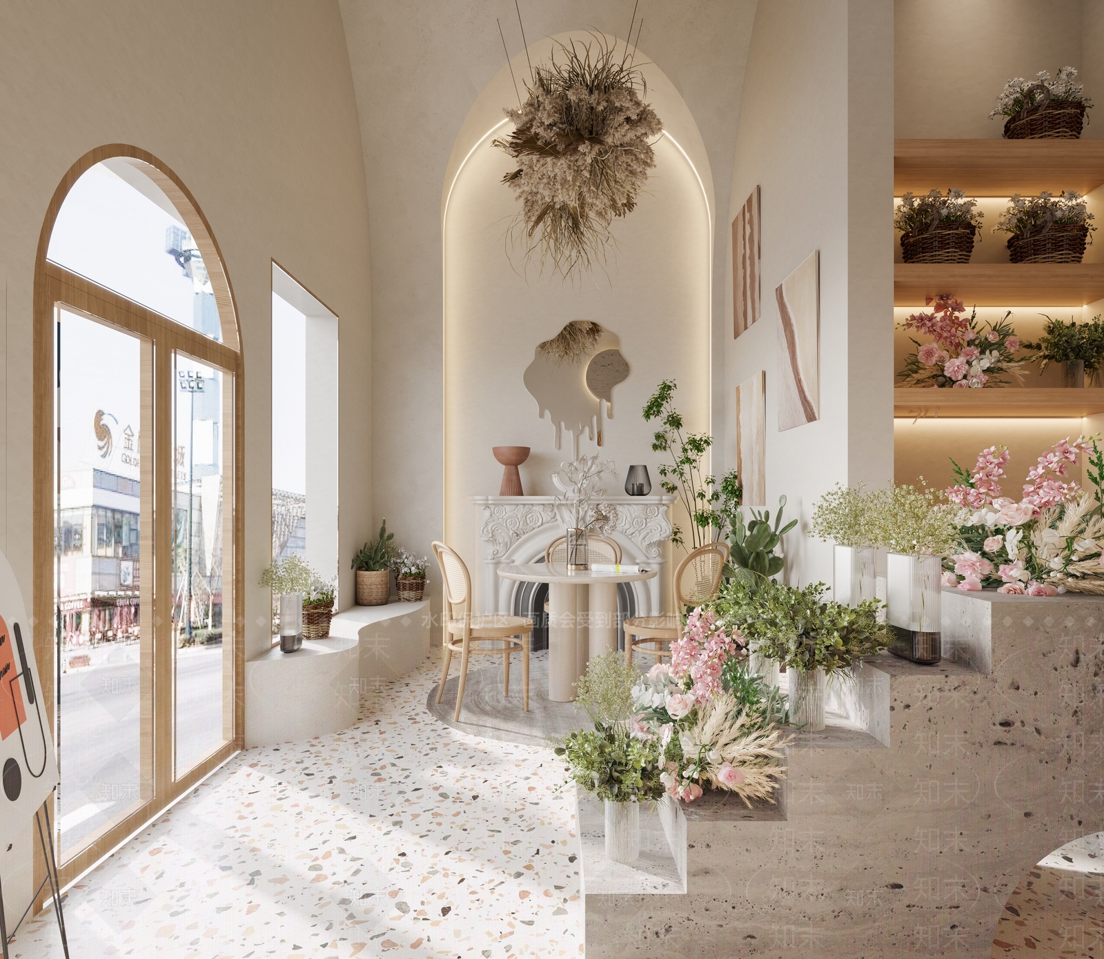 侘寂花店3D模型下载【ID:1101993919】