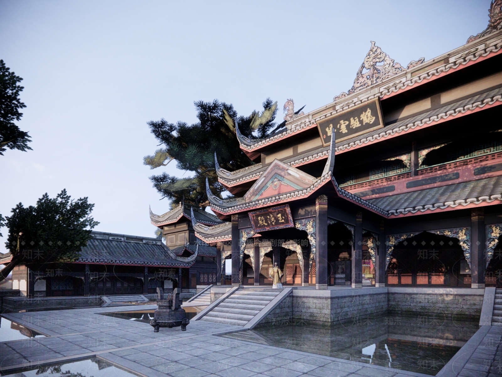 中式其他文化场馆SU模型下载【ID:1101996228】