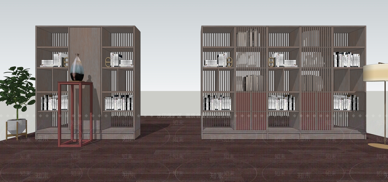 现代展柜SU模型下载【ID:1102000897】