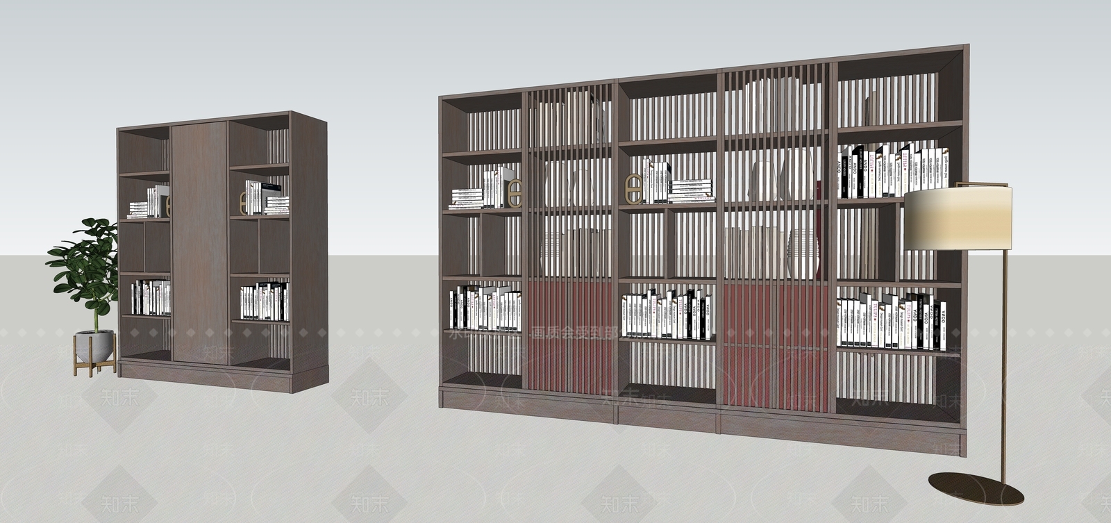 现代展柜SU模型下载【ID:1102000897】
