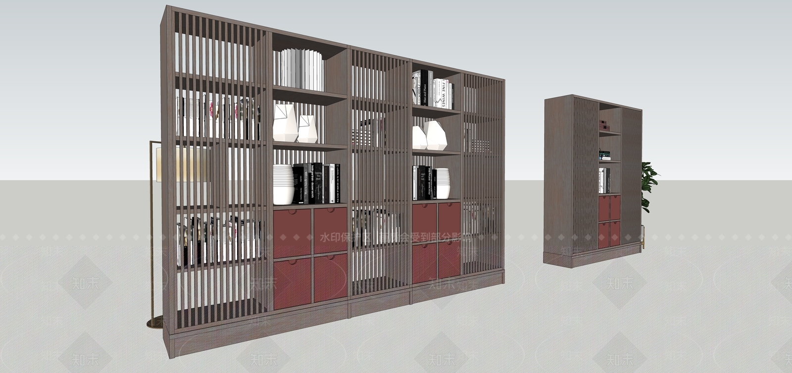 现代展柜SU模型下载【ID:1102000897】