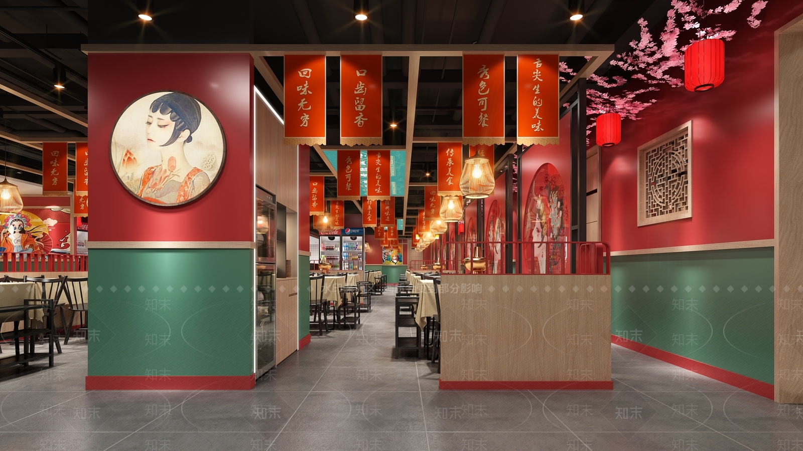 新中式火锅店3D模型下载【ID:1102004525】