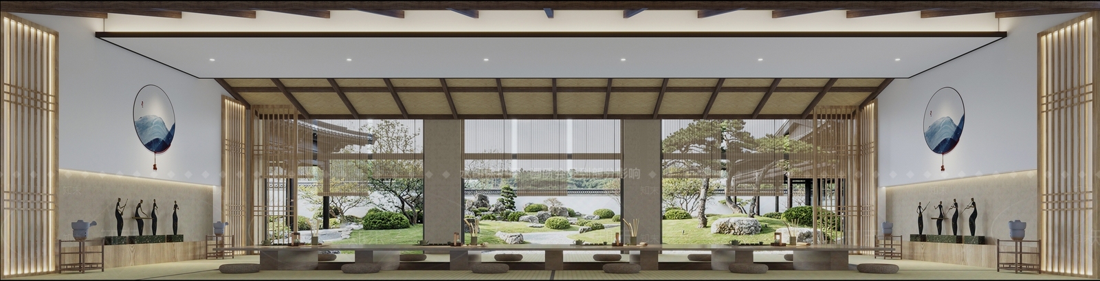 日式茶馆3D模型下载【ID:1102007172】