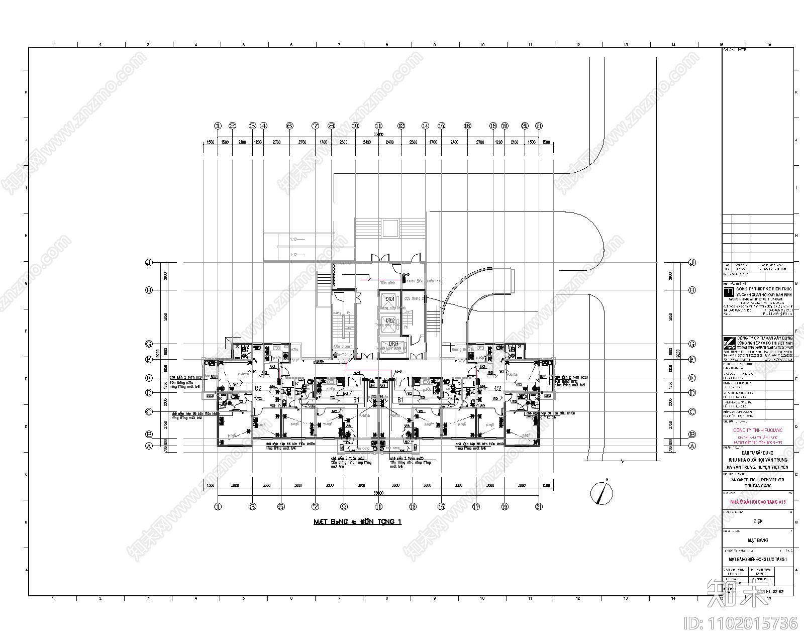 越南北江云中龙城机电消防项目施工图cad施工图下载【ID:1102015736】