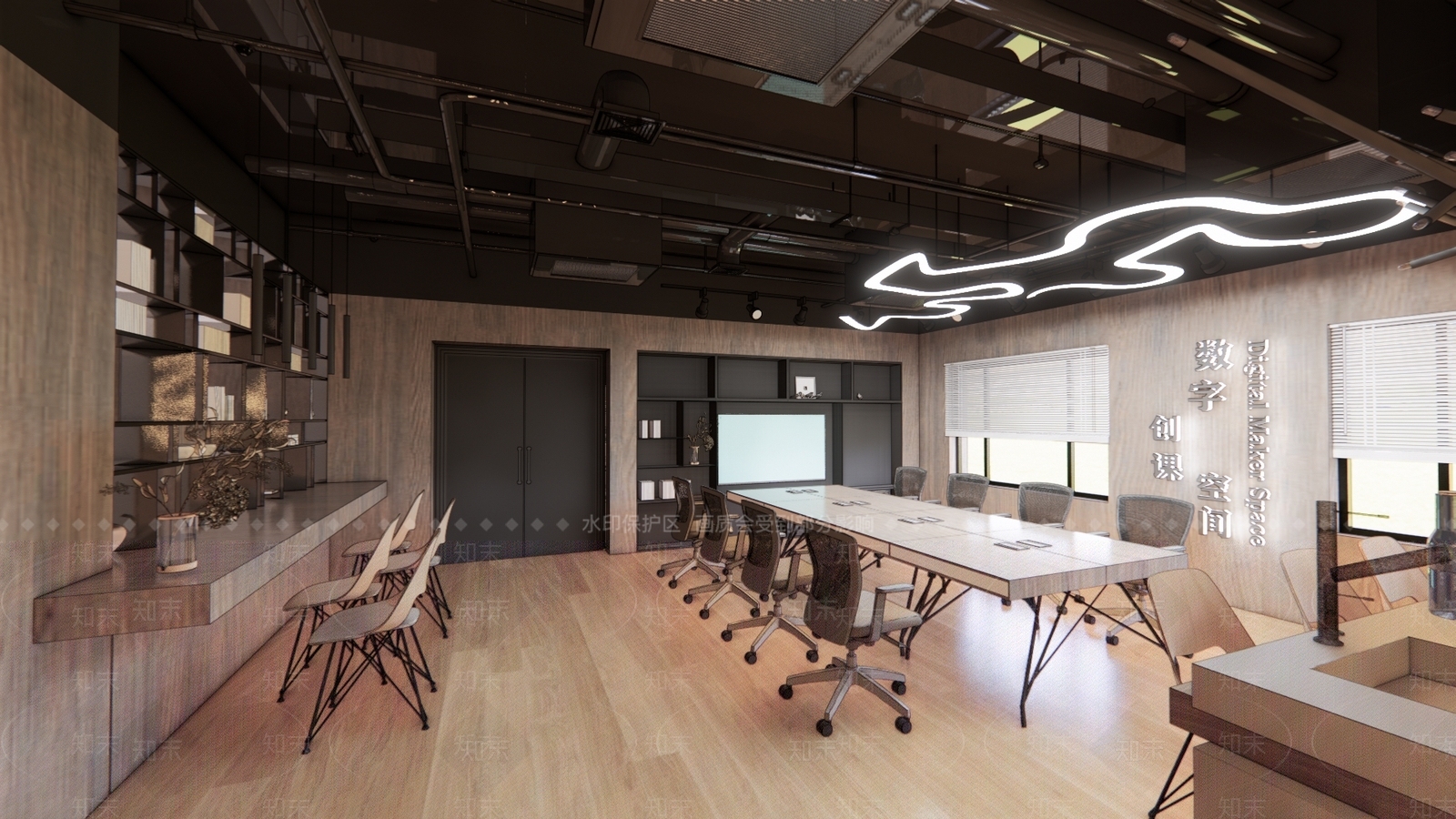 现代办公室SU模型下载【ID:1102022015】