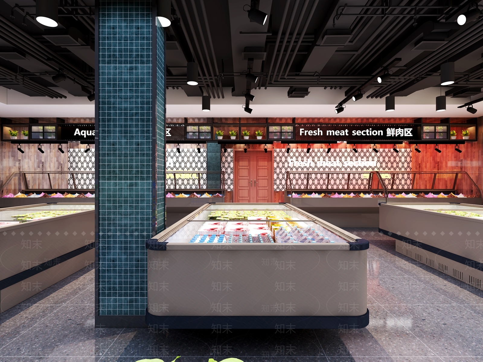 工业风超市3D模型下载【ID:1102035958】