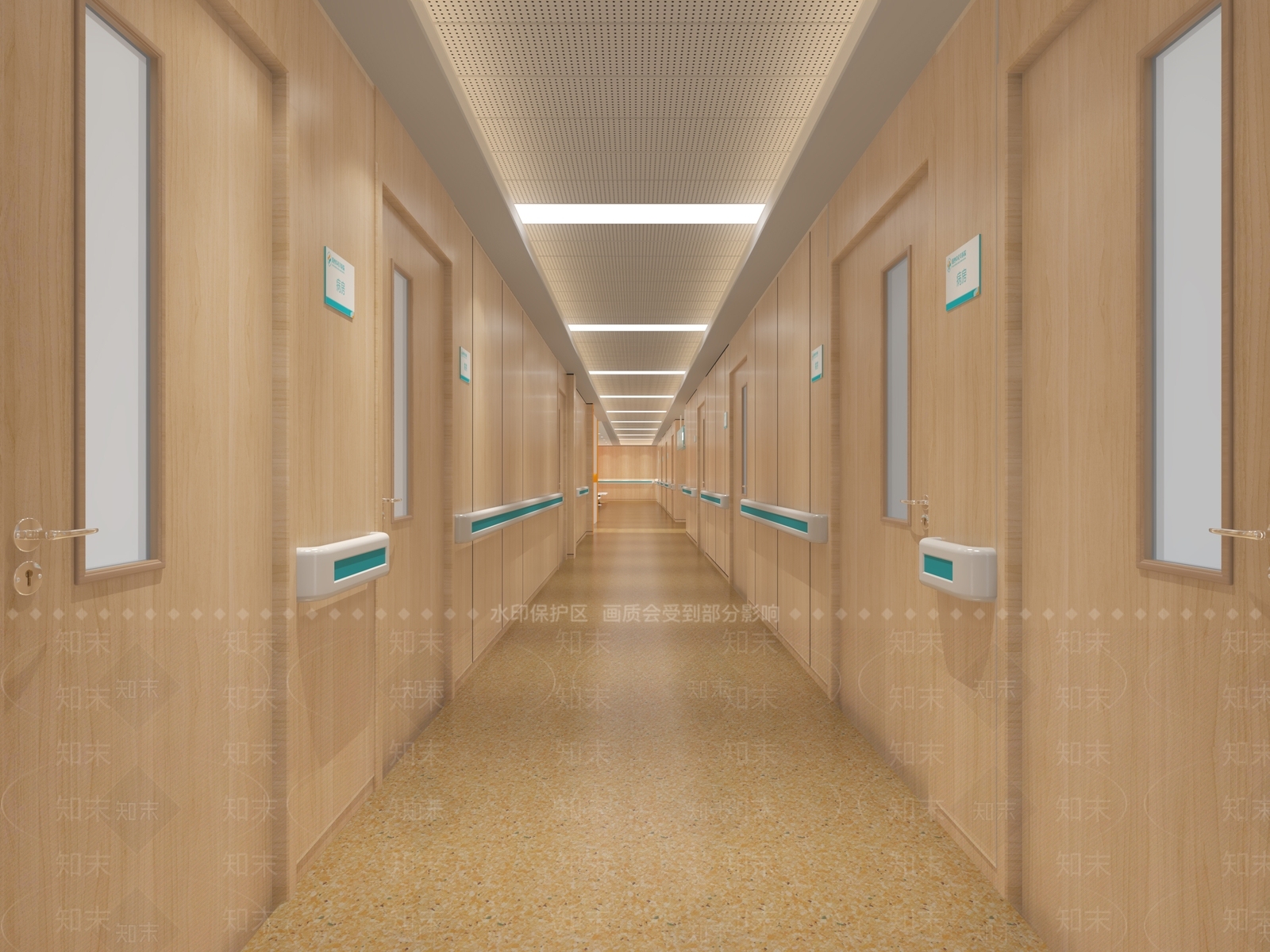现代医院病房3D模型下载【ID:1102043059】_知末3d模型网