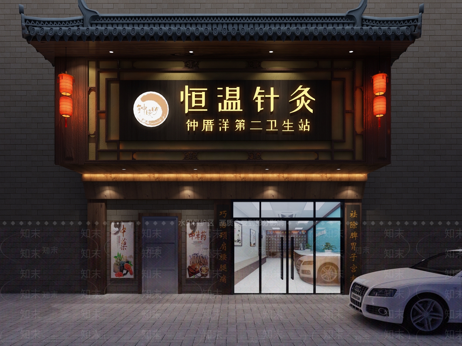 中式古建筑门头3D模型下载【ID:1102044976】