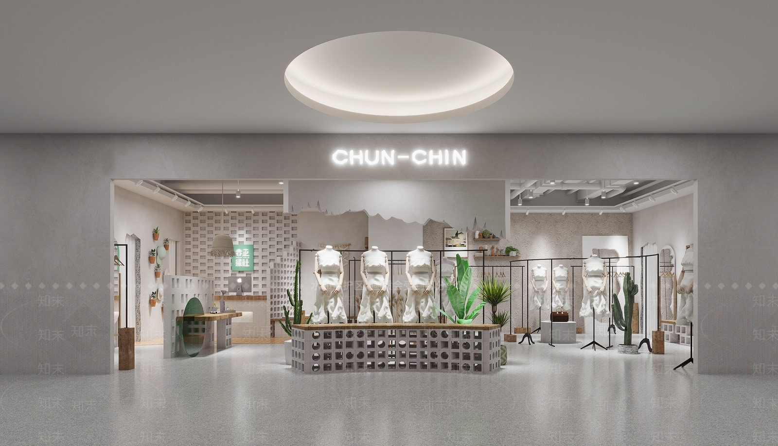 侘寂服装鞋店3D模型下载【ID:1102067389】